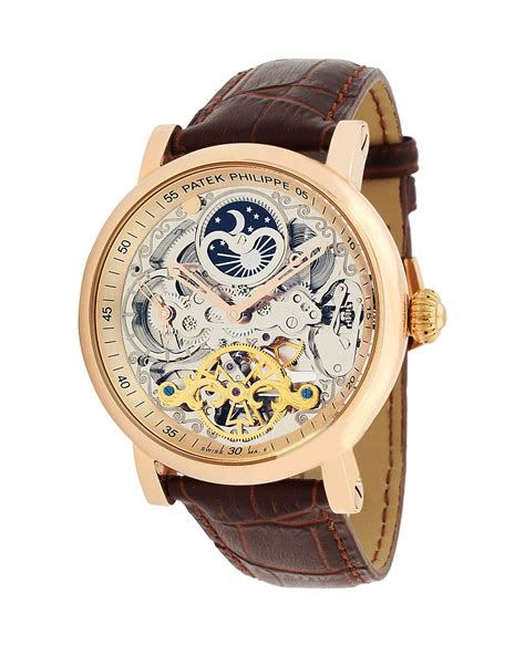 patek philippe skeleton watch price|automatic skeleton watch with date.